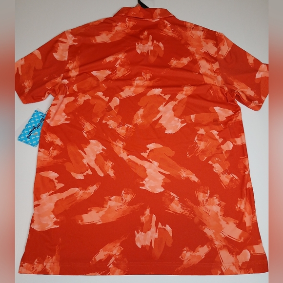 Birdie Bound Men’s Polo Shirt Size M - Red Orange Color - Picture 3 of 9